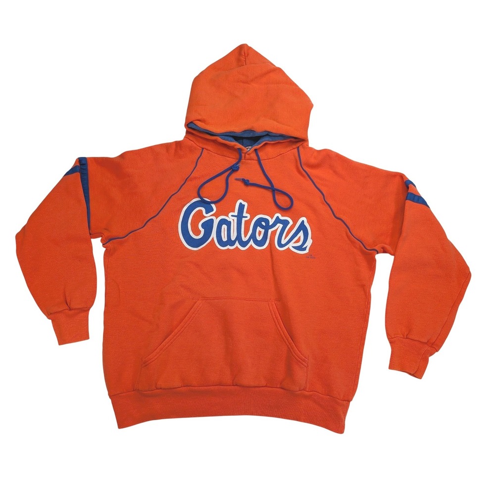Vintage Soffe Florida Gators Hoodie Mens L Orange Blue Stripe USA Made